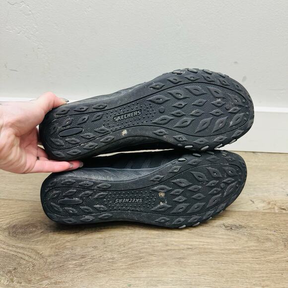 Skechers Hands Free Slip In Black Shoes Women’s Size 10 - Picture 8 of 11